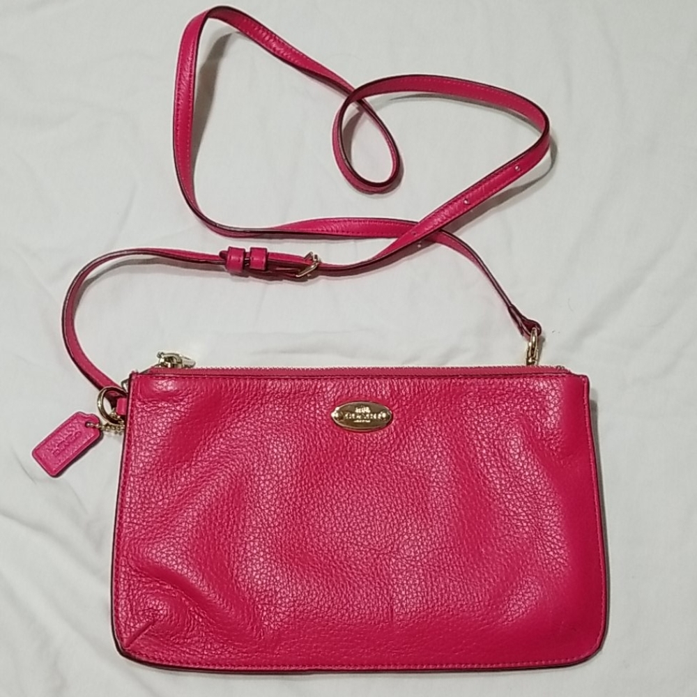 HOT PINK Coach Crossbody